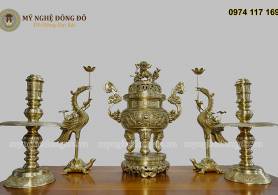 Bộ đỉnh đồng vàng rồng chầu nguyệt